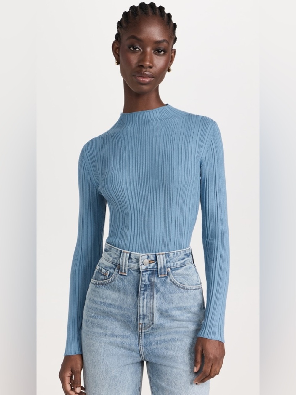 Veronica Beard Vinny Pullover Top - Oxford Blue